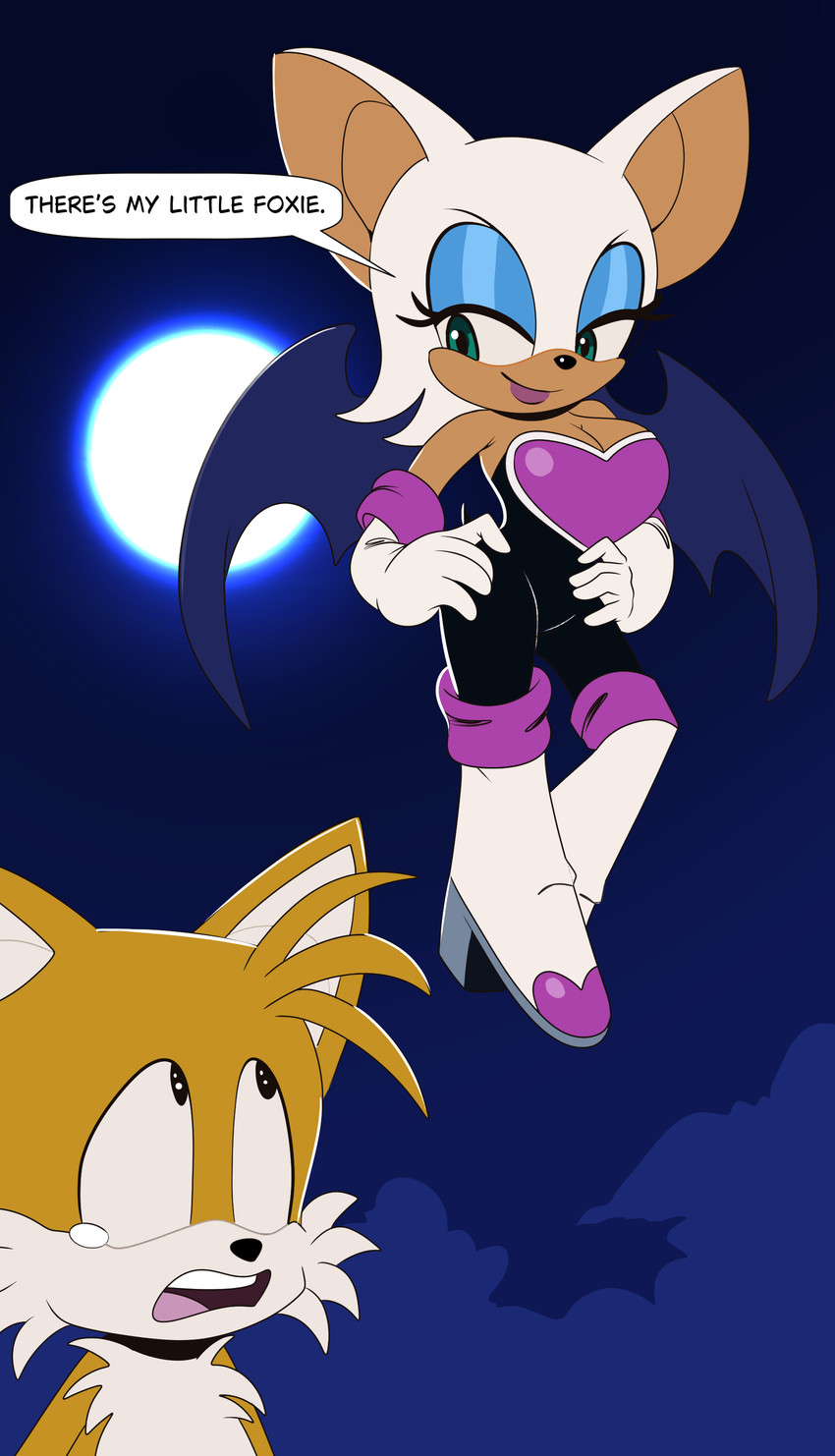 miles prower and rouge the bat (sonic the hedgehog (series) and etc) created by 4chan anon
