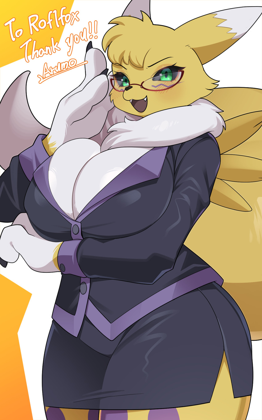 fan character and professor rena (bandai namco and etc) created by arumo