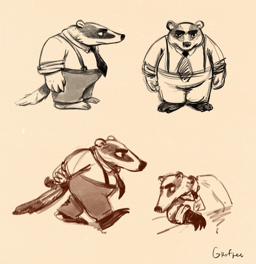 chief badger (beastly crimes (2024) and etc) created by natalia grofpel