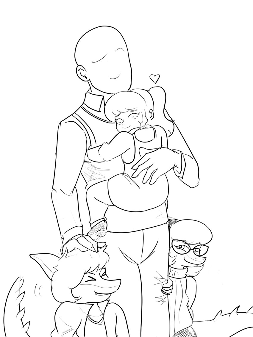 anon, claire, melissa, and tommy (cavemanon studios and etc) created by arsenic iii