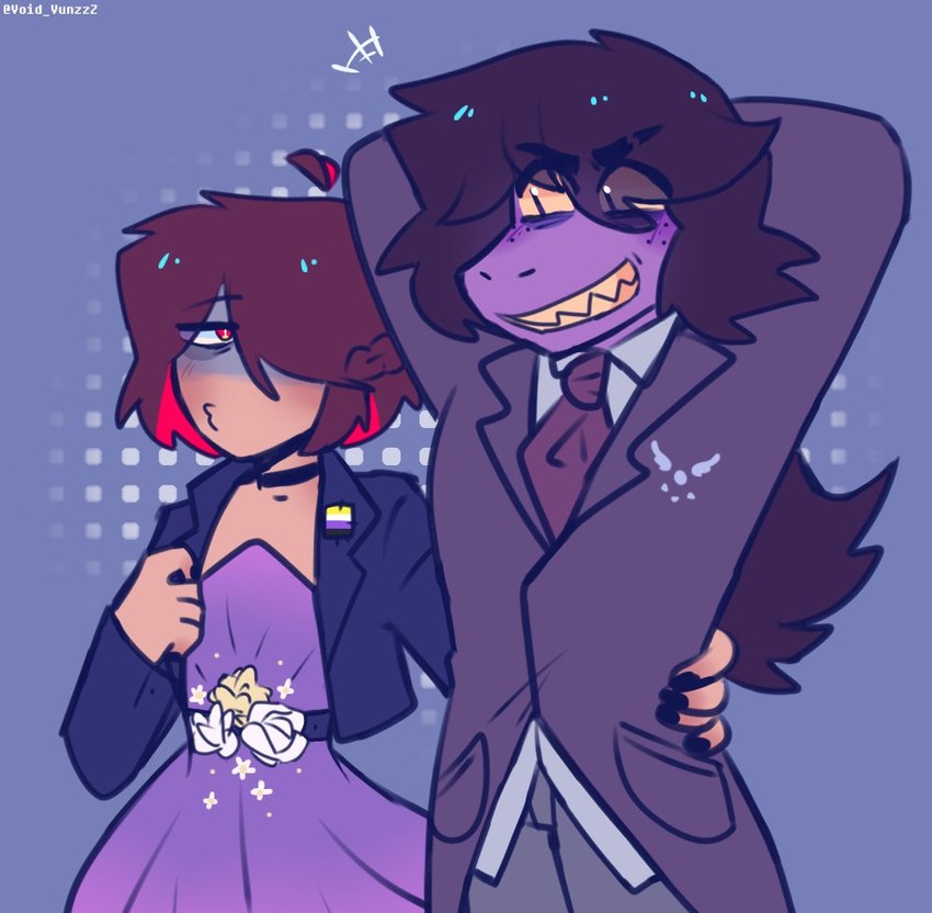kris and susie (undertale (series) and etc) created by void vunzzz