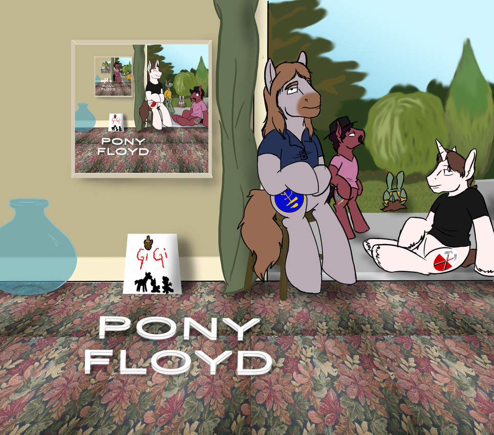 david gilmour, nick mason, richard wright, and roger waters (ummagumma (album) and etc) created by darthtater342