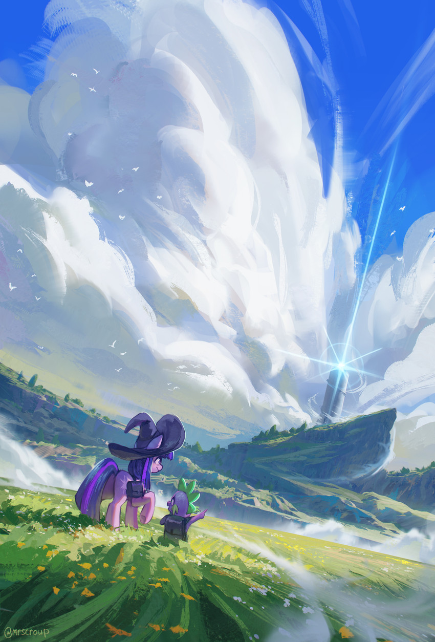 spike and twilight sparkle (friendship is magic and etc) created by mrscroup