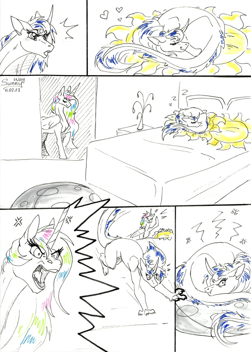 princess celestia and princess luna (friendship is magic and etc) created by sunny way
