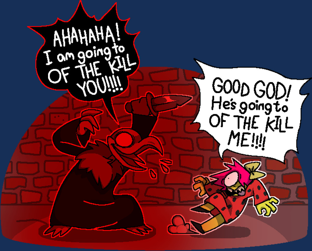 bb and the killer (of the killer (series)) created by trinkaysdrawings