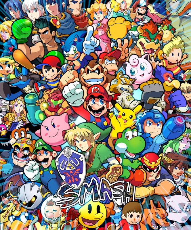 villager, robin, donkey kong, mega man, robin, and etc (fire emblem mystery of the emblem and etc) created by herms85