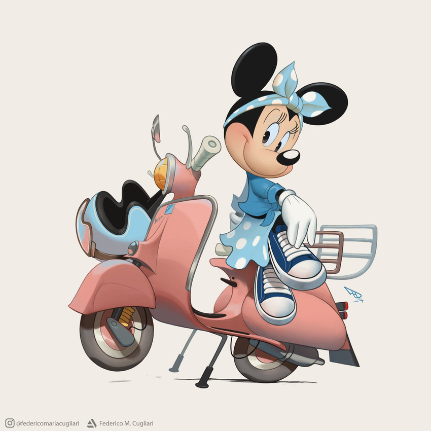 minnie mouse (artstation and etc) created by federico maria cugliari