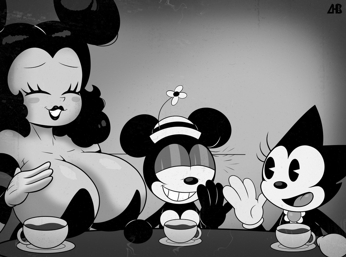 mily, minnie mouse, and sally mcboing (steamboat willie and etc) created by luanctoons