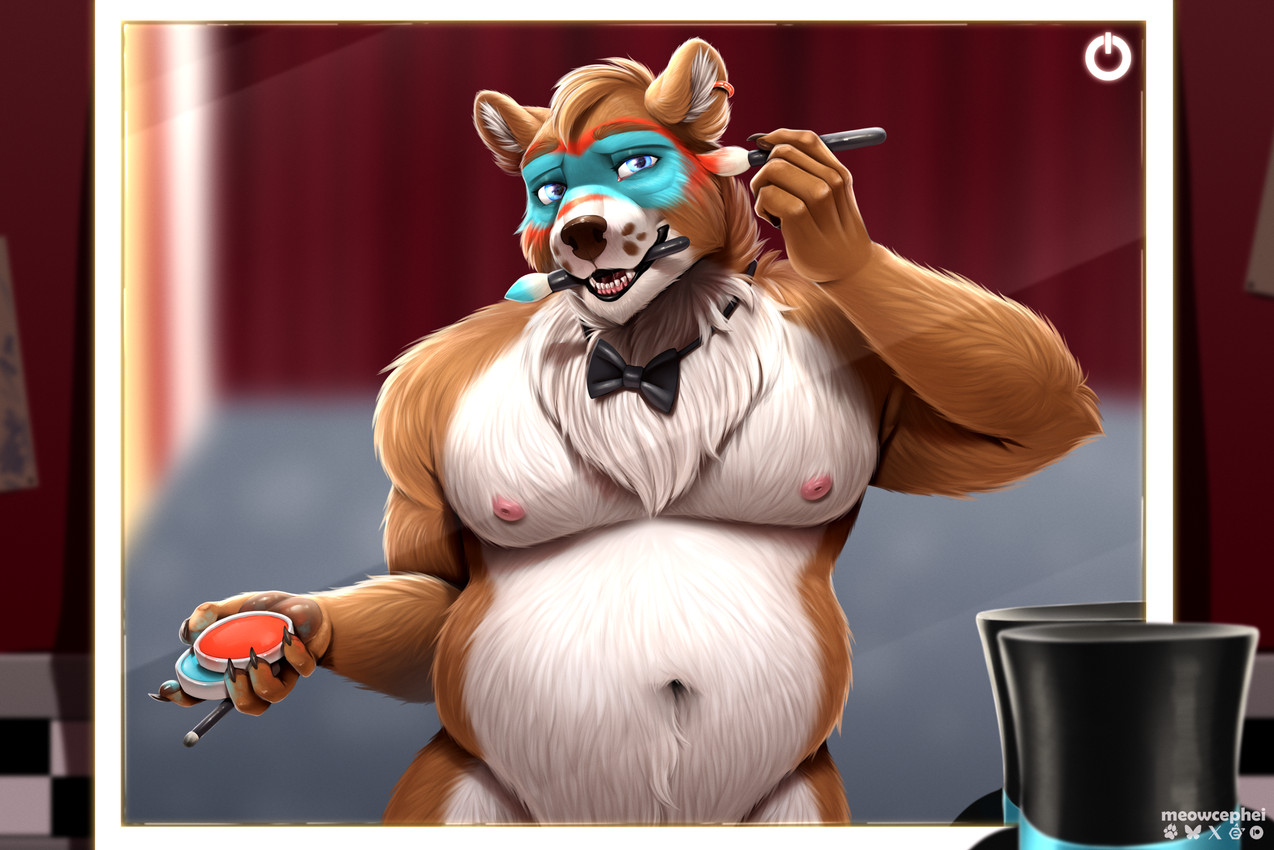 mishka (five nights at freddy's and etc) created by meowcephei