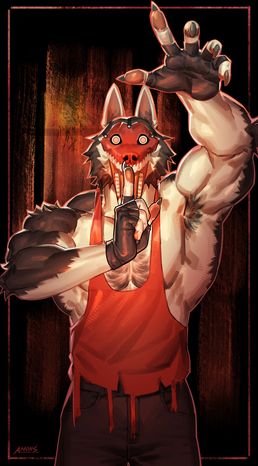 salem and smile.dog (creepypasta) created by amon-sydonai
