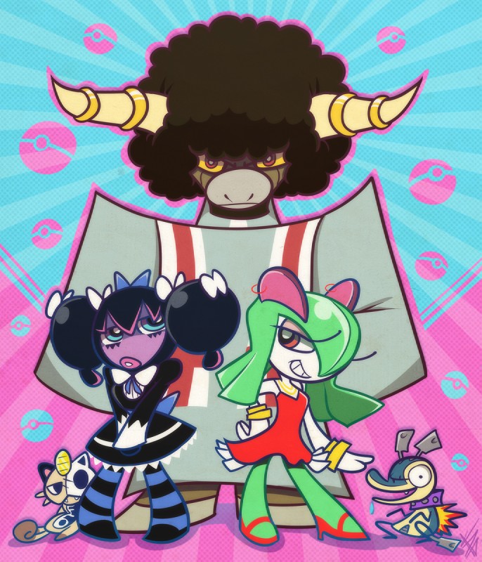 chuck, fastener, garterbelt, panty anarchy, and stocking anarchy (panty and stocking with garterbelt and etc) created by vaporotem
