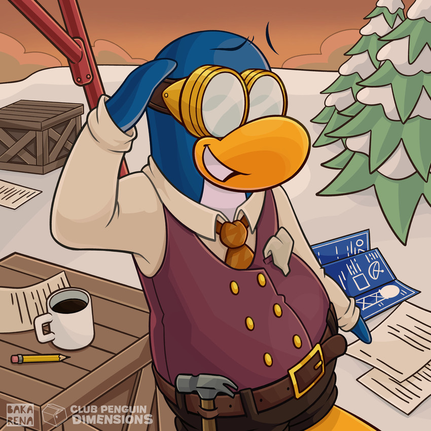 gary the gadget guy (club penguin) created by heybakarena