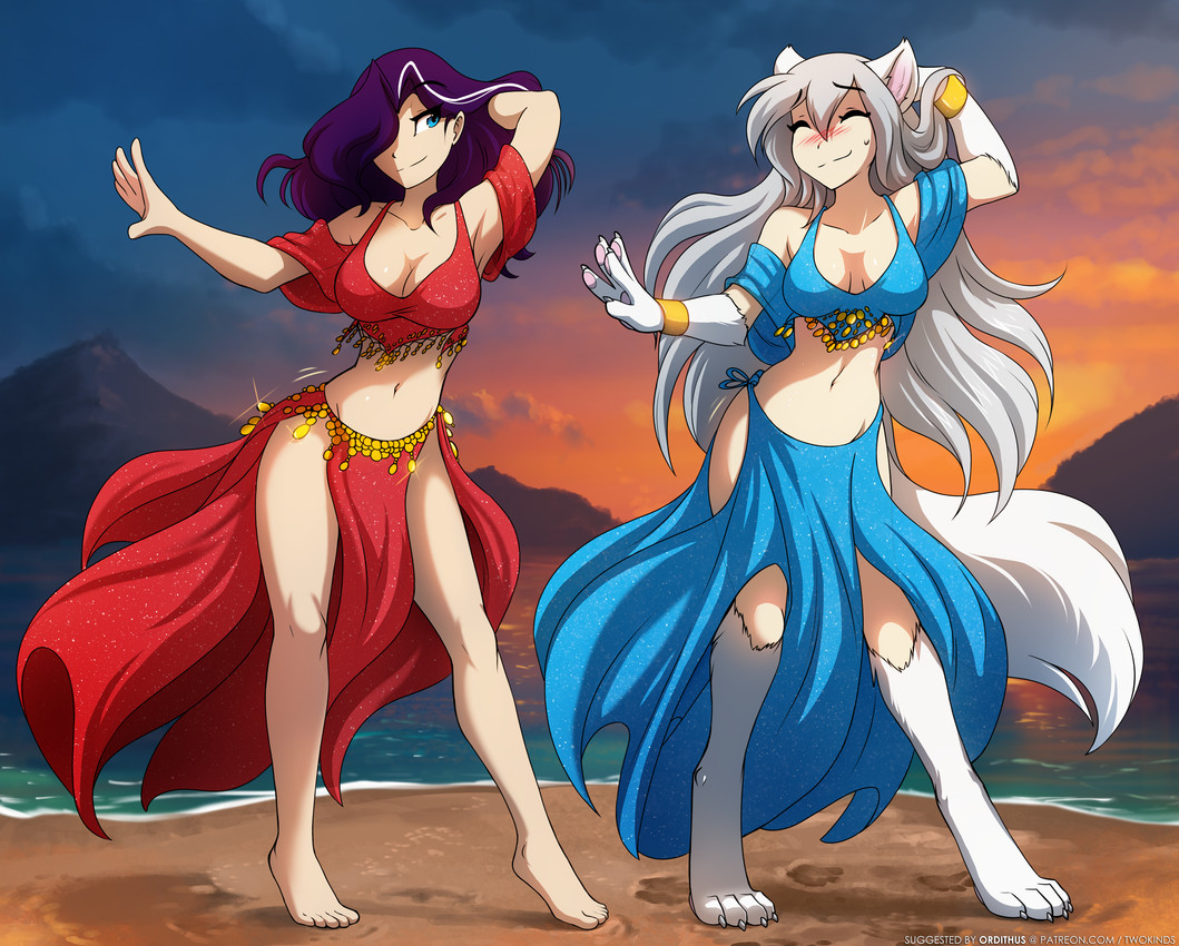 maren taverndatter and raine silverlock (twokinds) created by narikusha and tom fischbach