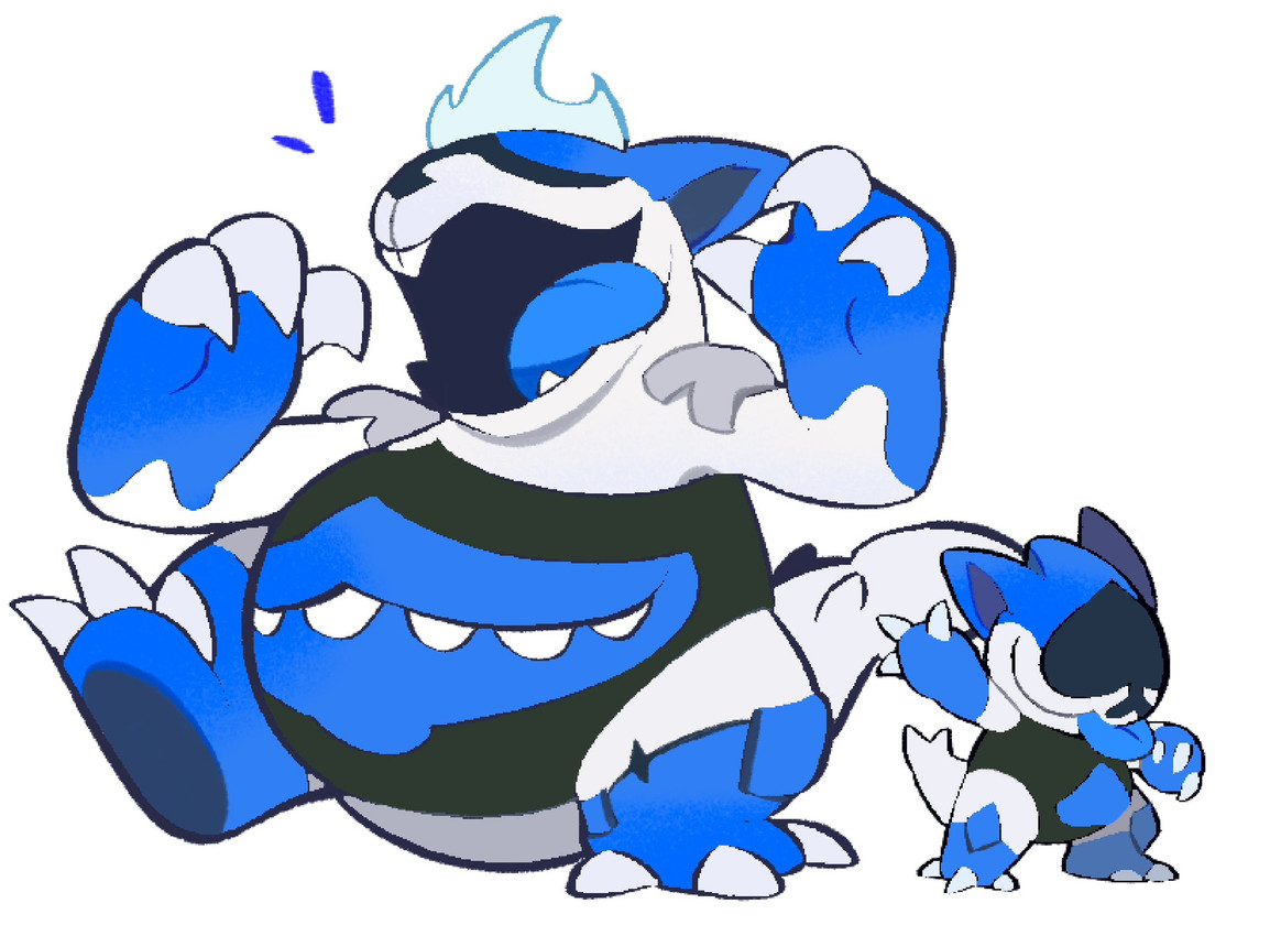 king spade and lancer (undertale (series) and etc) created by ache13337003