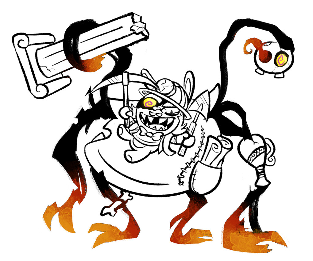 professor backpack (mario plus rabbids sparks of hope and etc) created by altermentality
