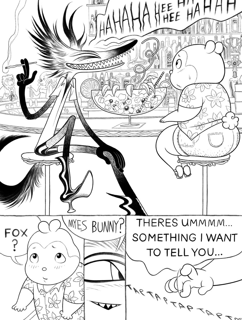 bunny and fox created by anatola howard (maroonracoon)