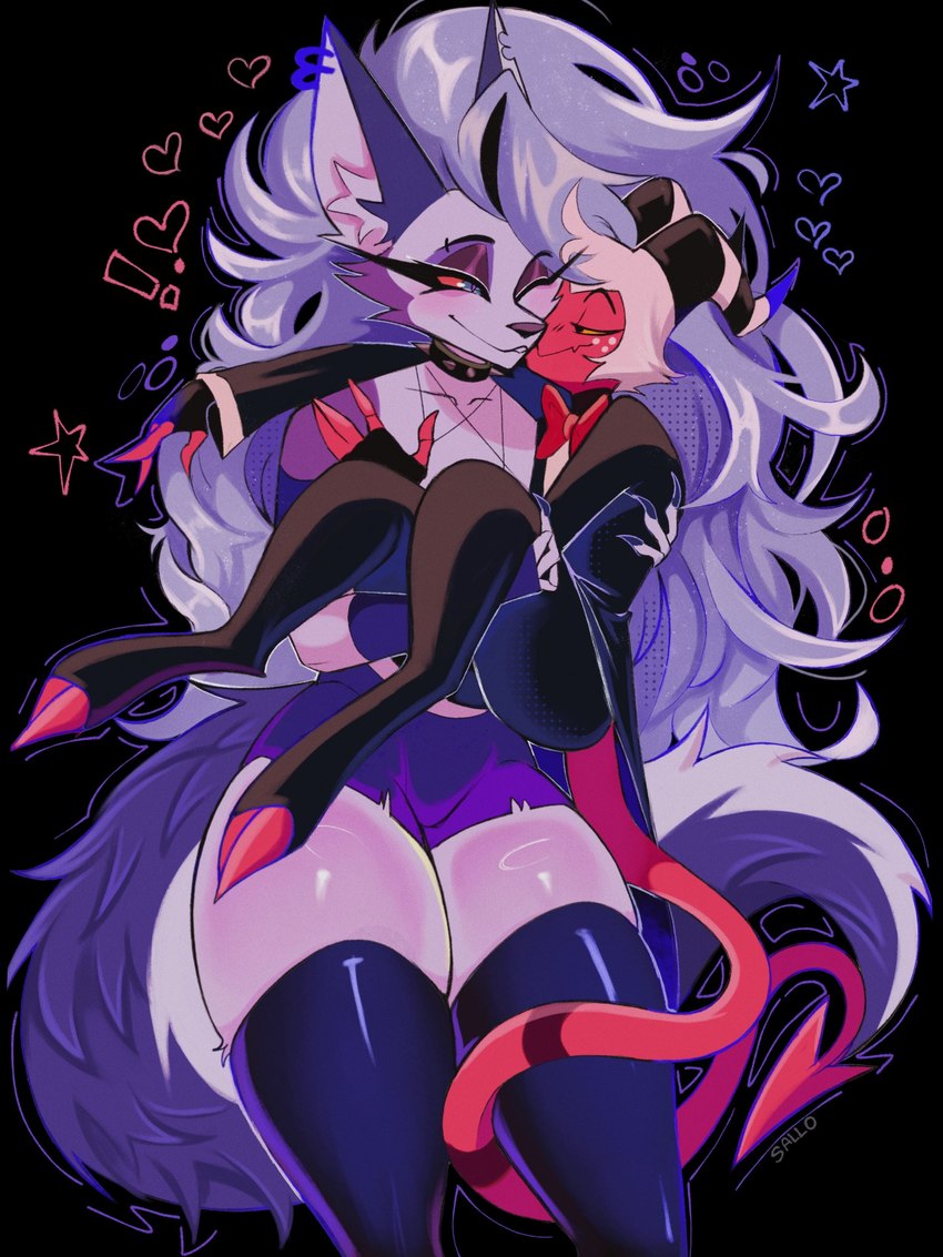 loona and moxxie (helluva boss and etc) created by sallo