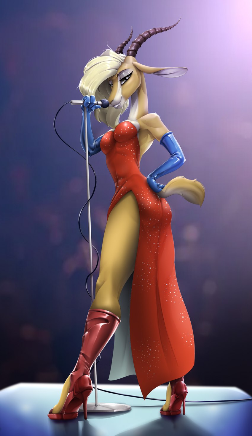 gazelle and jessica rabbit (who framed roger rabbit and etc) created by nastya tan