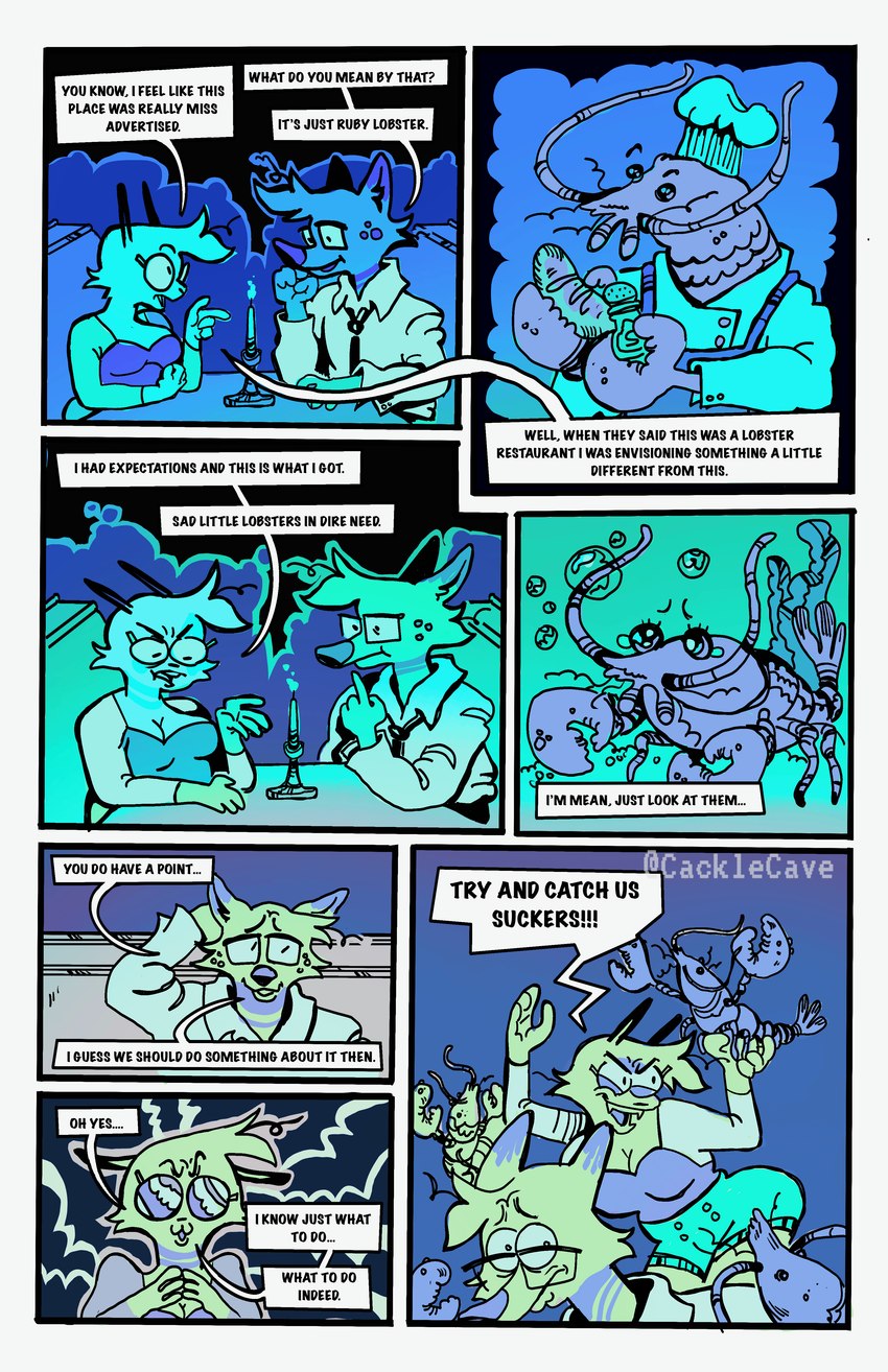 hyena husband and possum wife created by cacklecave
