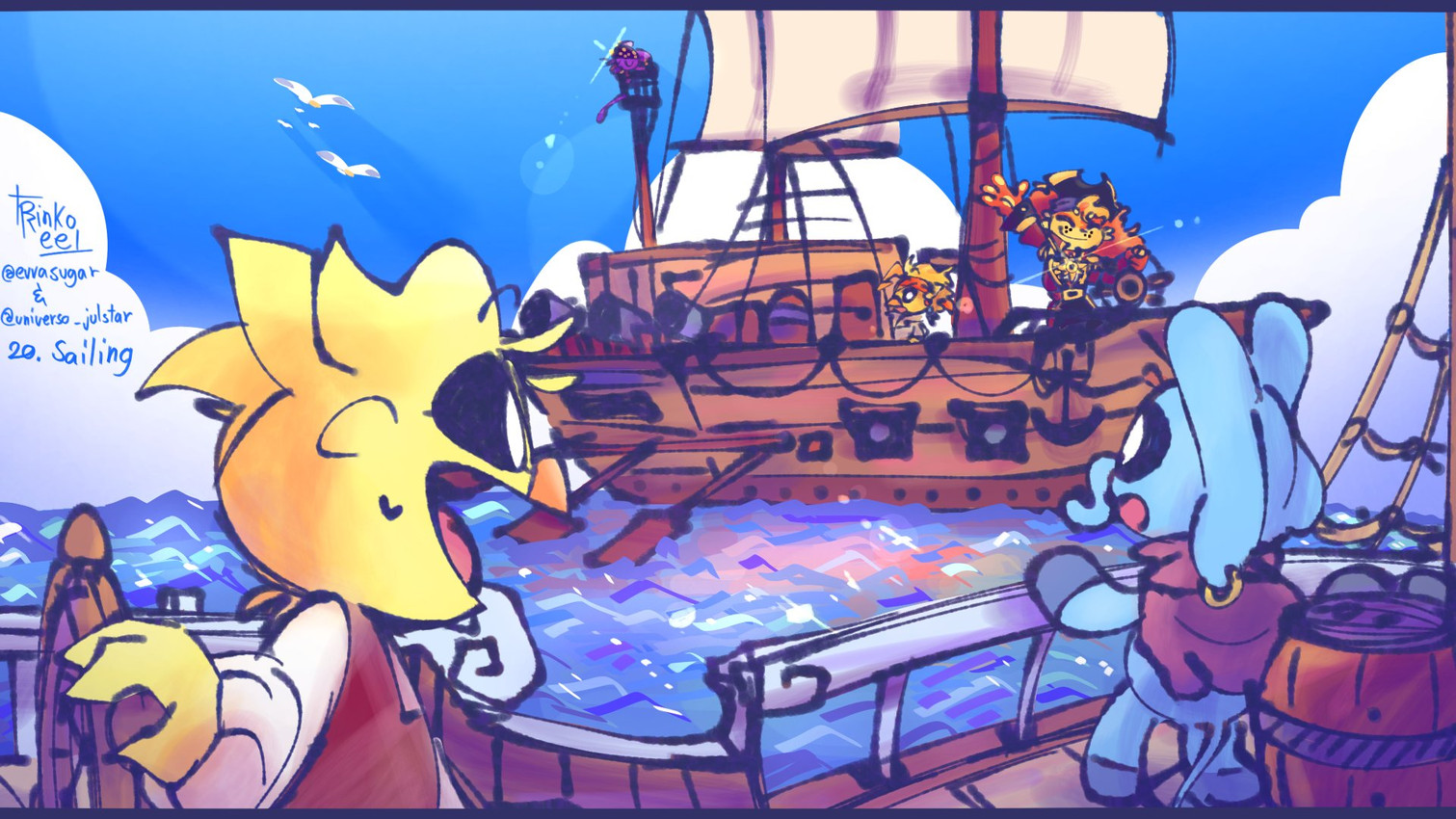 bubba bubbaphant, catnap, dogday, and kickinchicken (mob entertainment and etc) created by rinkoree