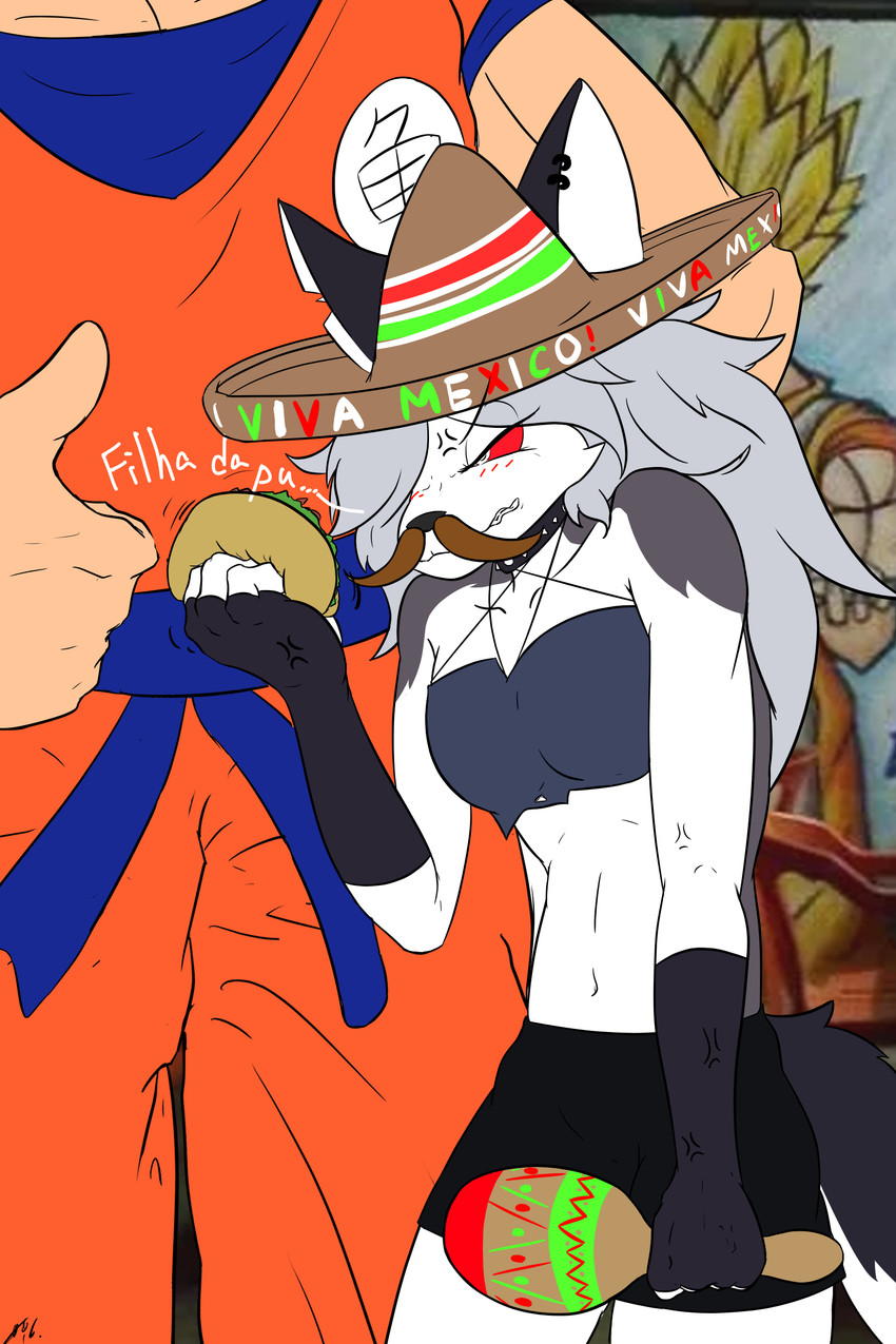 goku and loona (loona in mexico and etc) created by spicyocean