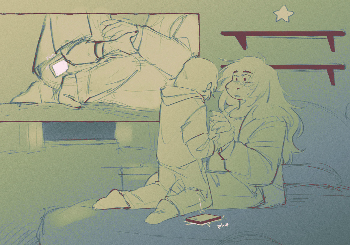 kris and susie (undertale (series) and etc) created by thelostmoongazer