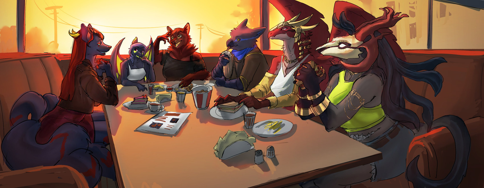 devvi, fe'ra, vayhl'ayne, and wheelie (monster hunter and etc) created by silver warrior08