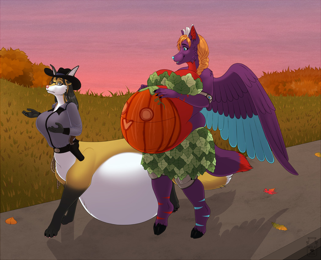angel saxon and vi created by milk-jug