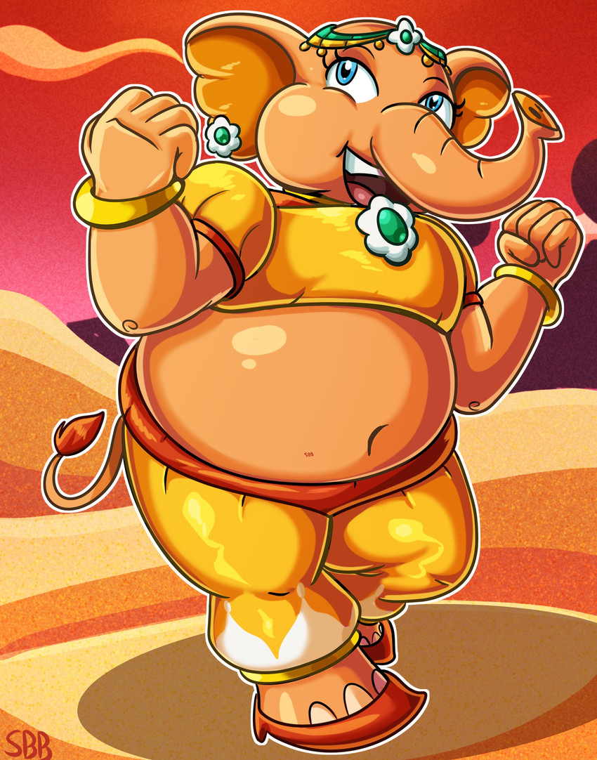 elephant daisy, princess daisy, and princess daisy (mario kart world and etc) created by shadyblazeblizz