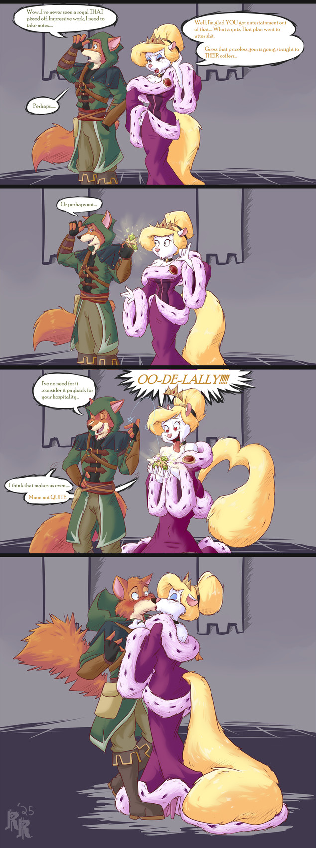 minerva mink and robin hood (robin hood (disney) and etc) created by gomerz22