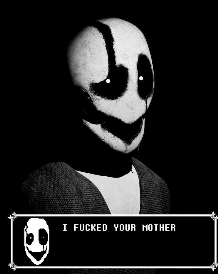 gaster (undertale (series) and etc) created by karmanic mizery