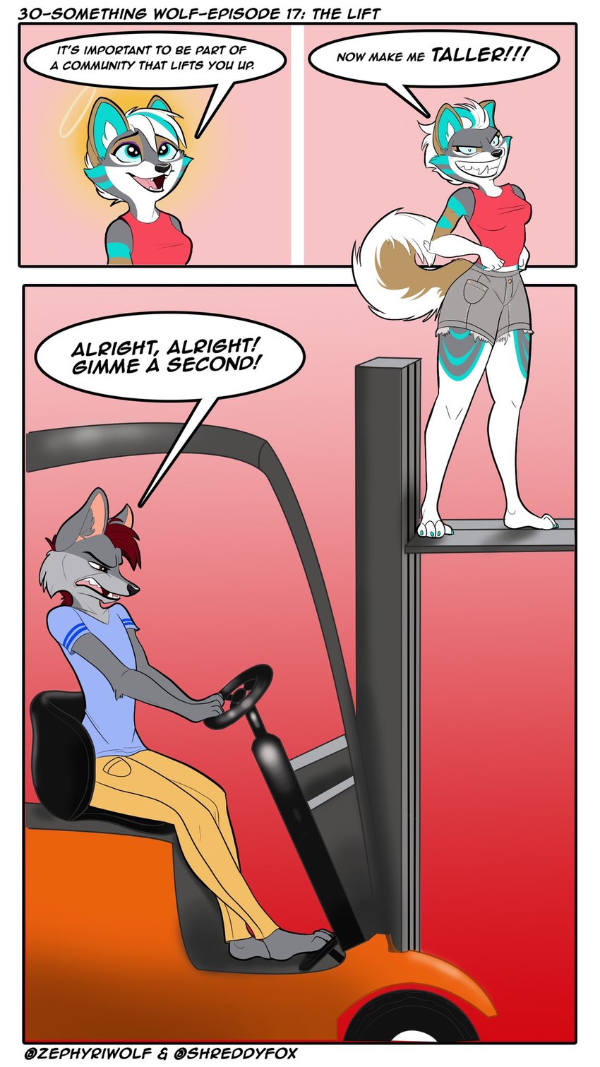 shreddy and zephyri q wolf (not safe for work) created by zephyriwolf