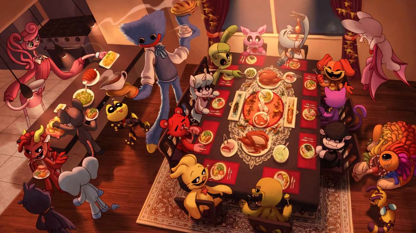 allister gator, simon smoke, maggie mako, rabie baby, icky licky, and etc (nightmare critters and etc) created by unknown artist