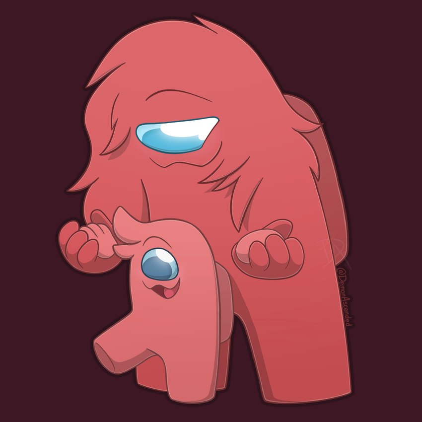 impostor, rex regnant, and rosa regnant (innersloth and etc) created by demon ascended (artist)