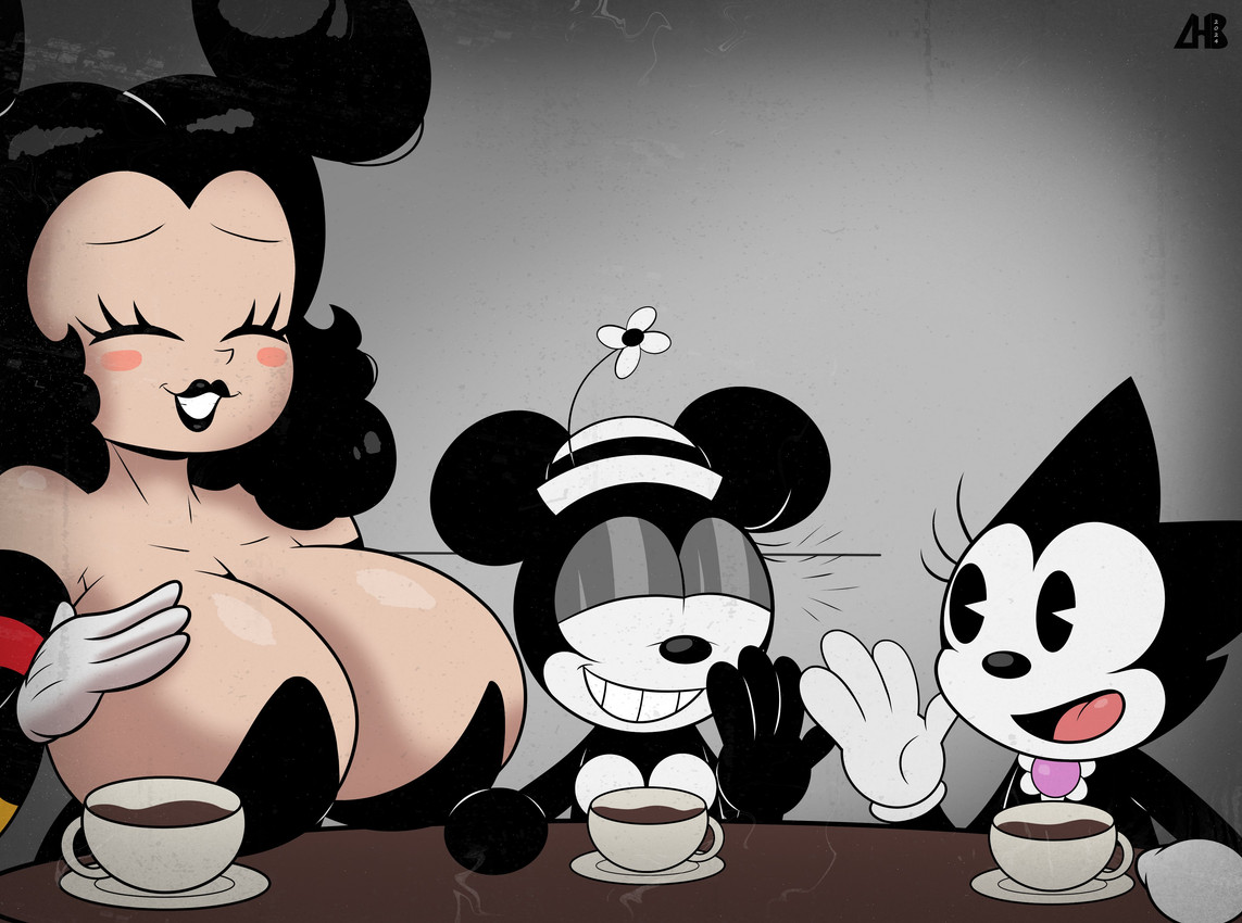 mily, minnie mouse, and sally mcboing (steamboat willie and etc) created by luanctoons