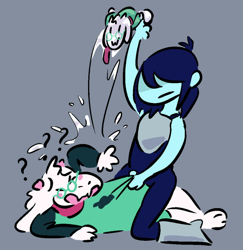 kris and ralsei (undertale (series) and etc) created by anonymous artist