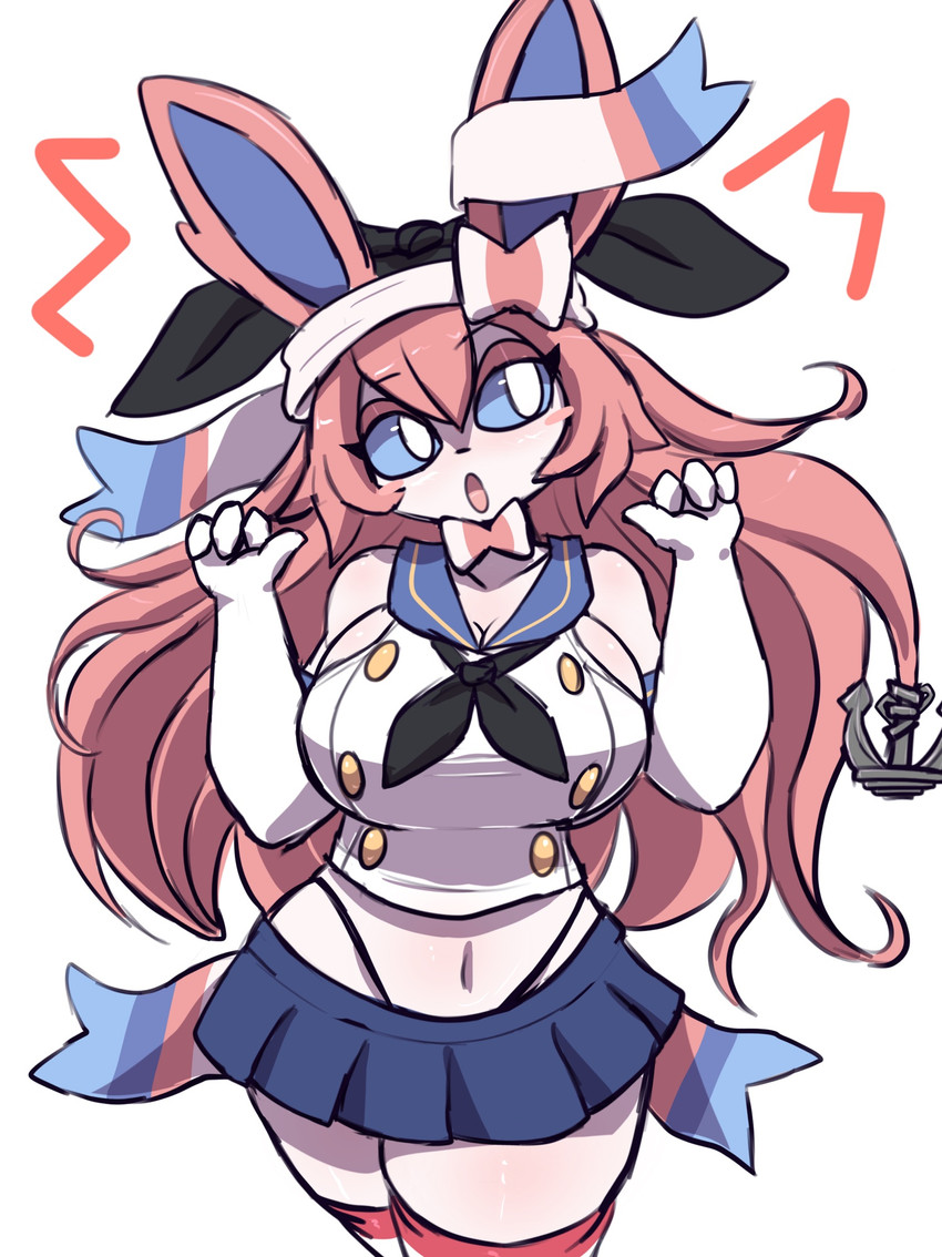 shimakaze and summer (kantai collection and etc) created by oreon smol
