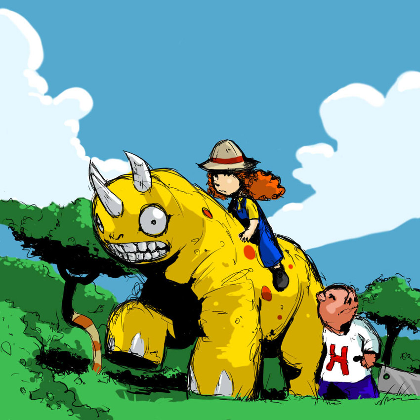 ferocious beast, hamilton, and maggie (maggie and the ferocious beast and etc) created by namelessenemy