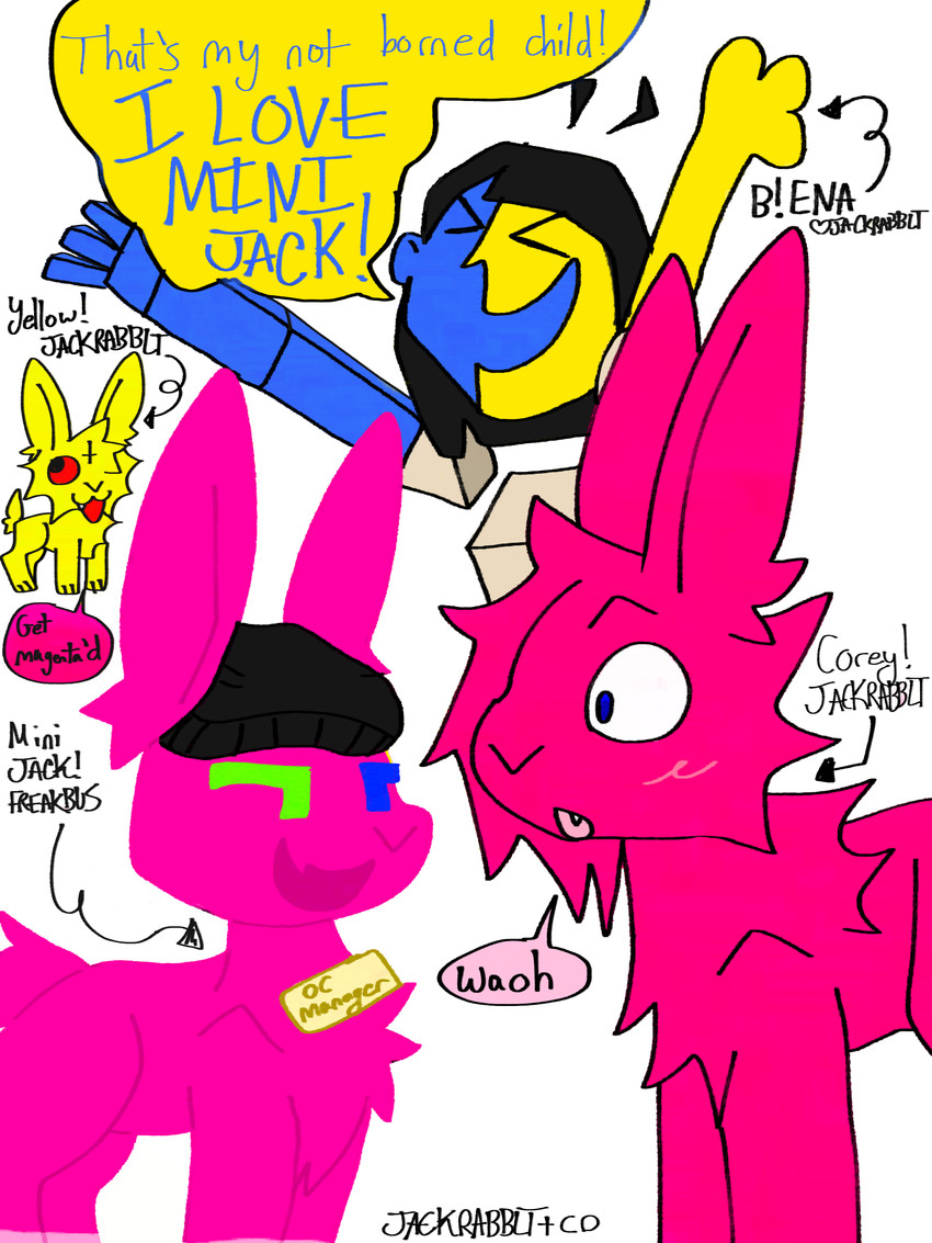 corey, ena, and yellow (ena (series)) created by jackrabbit (artist)