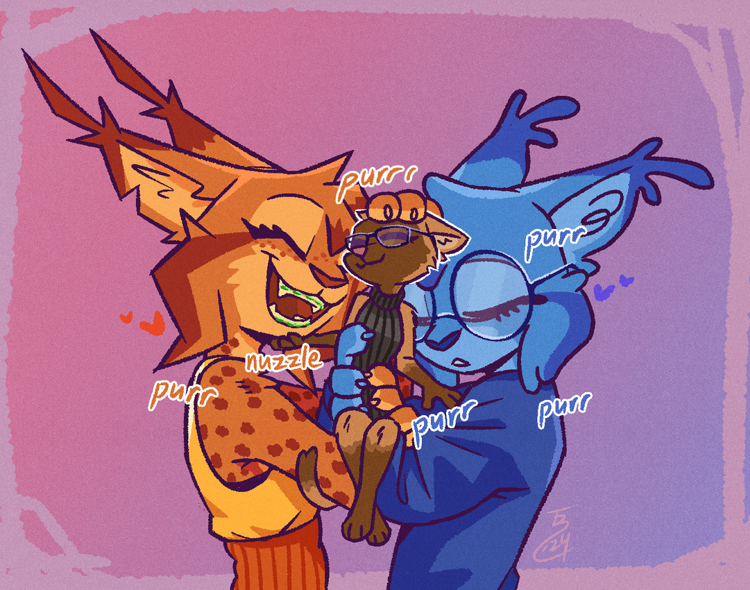 berry, carrot, and faye created by theblueberrycarrots