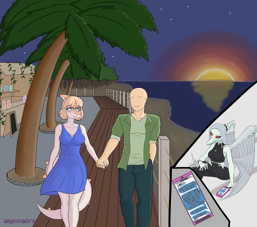 anon, fang, and naomi (goodbye volcano high and etc) created by magosombra