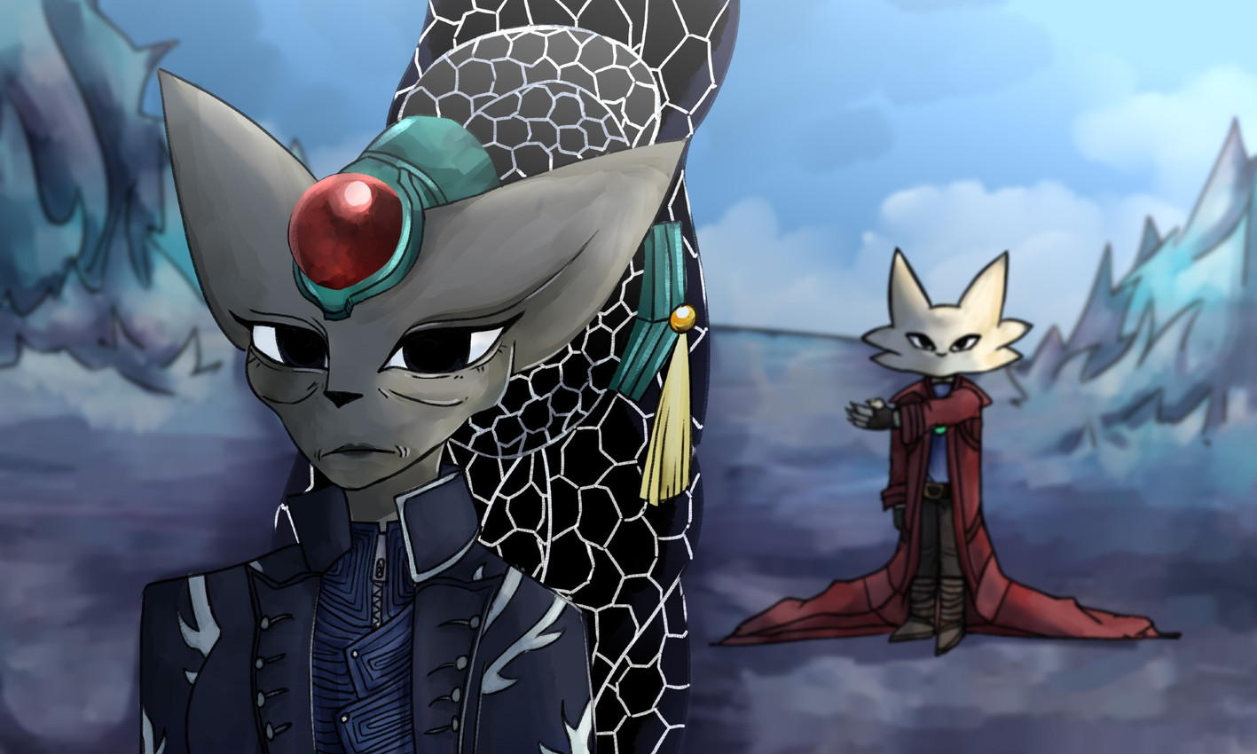 dante, eigong, vergil, and yi (red candle games and etc) created by kessho leon