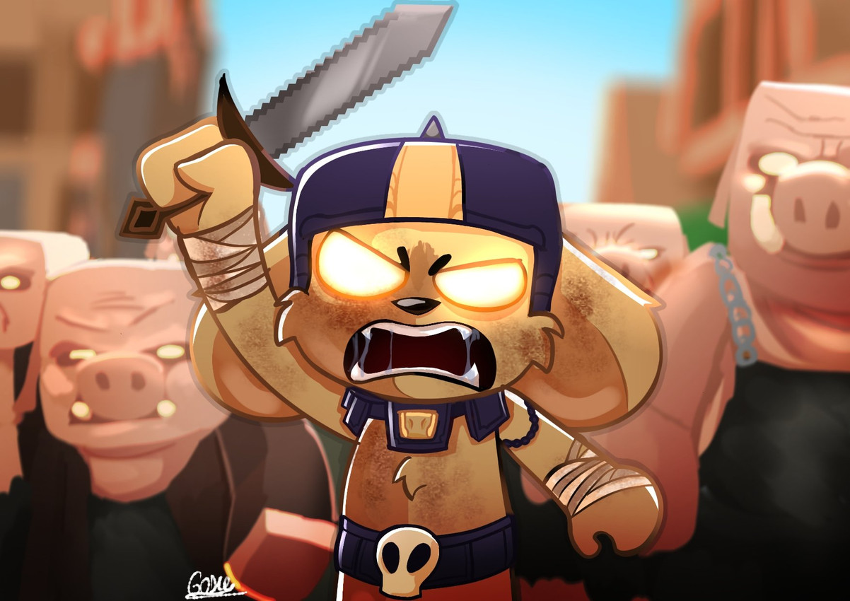 general chungus and mikecrack (a minecraft movie and etc) created by itsgodietoons