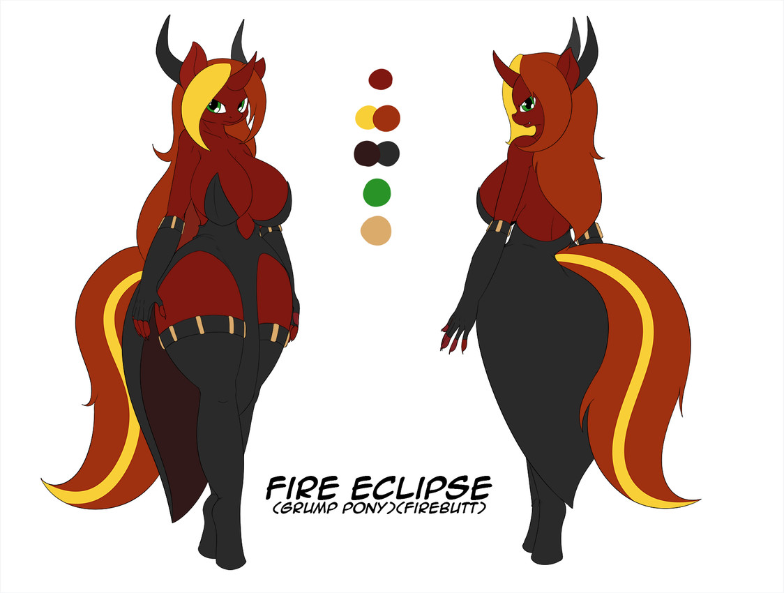 fan character and fire eclipse (my little pony and etc) created by suirano