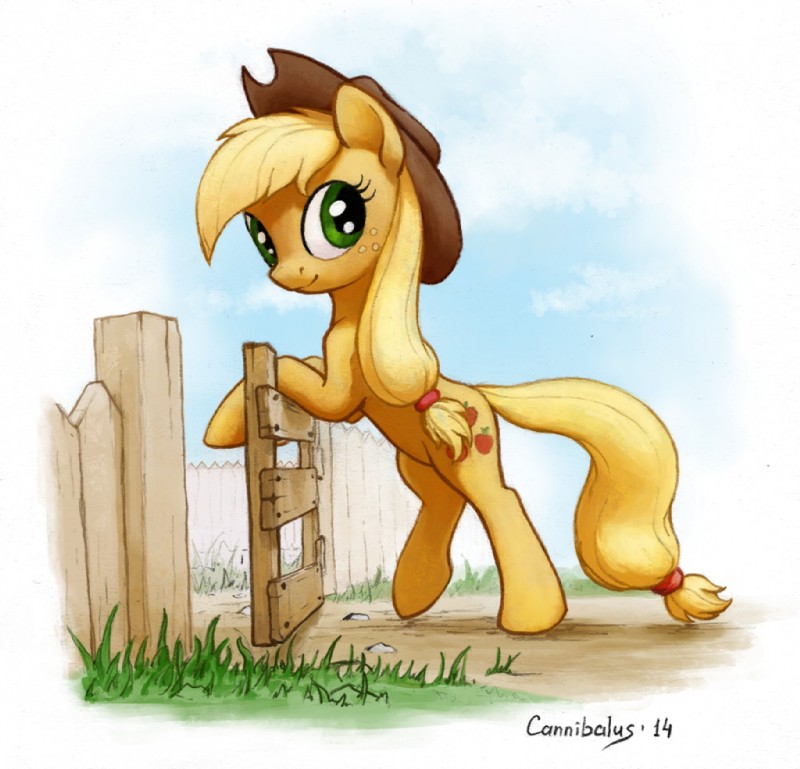 applejack (friendship is magic and etc) created by cannibalus