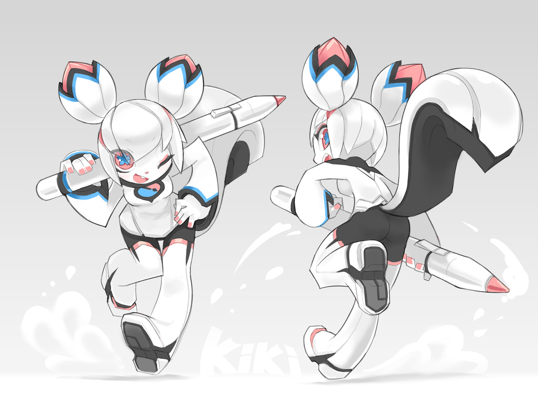 kiki the cyber squirrel (panty and stocking with garterbelt and etc) created by tyson tan