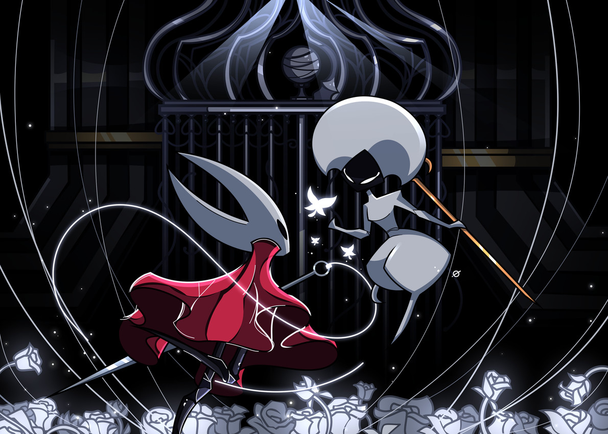 hornet and lace (hollow knight: silksong and etc) created by sharx0n
