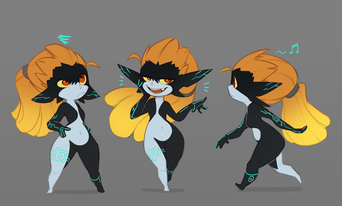 midna (the legend of zelda and etc) created by huffslove