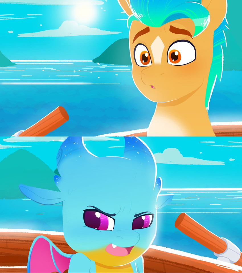 hitch trailblazer and sparky sparkeroni (sonic the hedgehog (series) and etc) created by justinmacklis