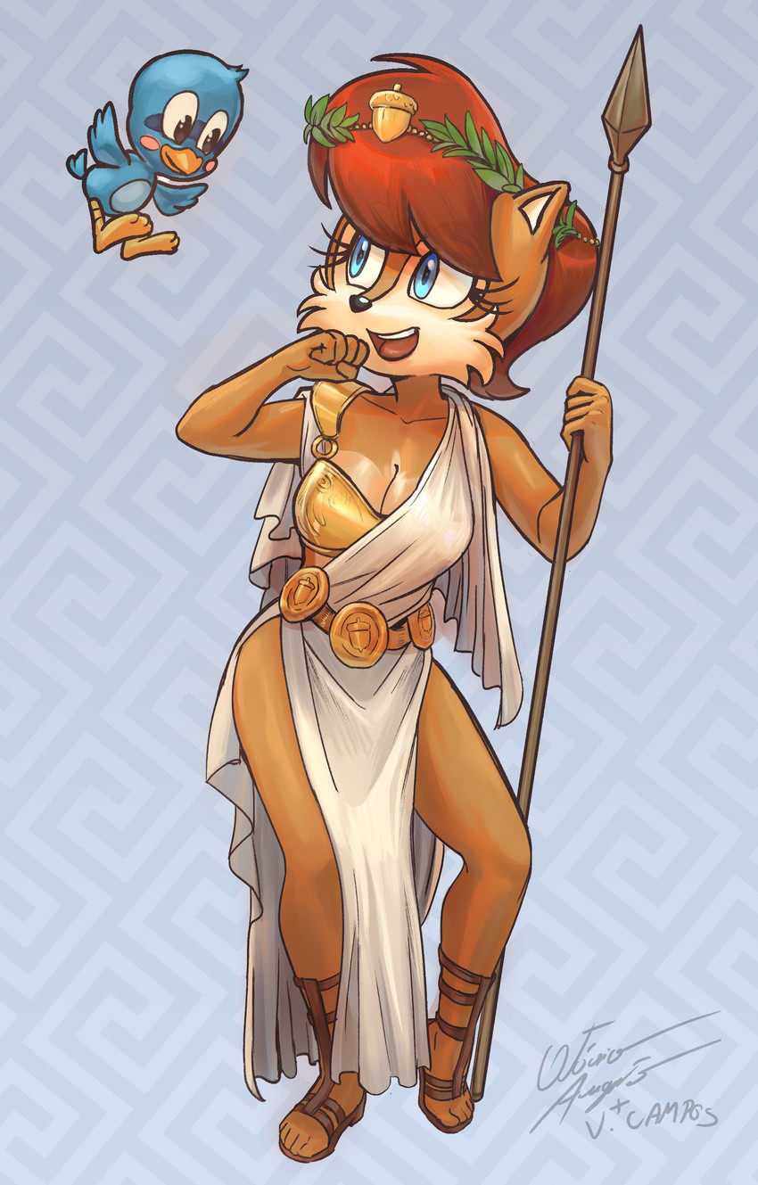 sally acorn (sonic the hedgehog (series) and etc) created by azul35art